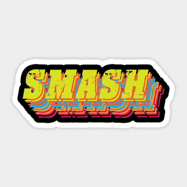 Smash Sticker by DavidLoblaw